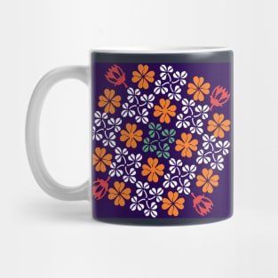 Flower blooming pattern Mug